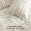 Bedsure Twin XL Comforter Set – White Comforter, Boho Tufted Distressed Vintage Bedding for Kids, 2 Pieces Farmhouse-Style Bed Set for All Seasons, Fluffy Soft Bedding with 1 Pillow Sham(08 – Beige – Wave Like)