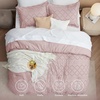 Bedsure Twin XL Comforter Set – White Comforter, Boho Tufted Distressed Vintage Bedding for Kids, 2 Pieces Farmhouse-Style Bed Set for All Seasons, Fluffy Soft Bedding with 1 Pillow Sham(18 – Dusty Rose)