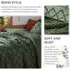 Bedsure Twin XL Comforter Set – White Comforter, Boho Tufted Distressed Vintage Bedding for Kids, 2 Pieces Farmhouse-Style Bed Set for All Seasons, Fluffy Soft Bedding with 1 Pillow Sham(02 – Olive Green)