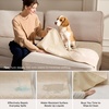 Bedsure Waterproof Couch Cover for Sofa and Dogs Quick Drying, 52x82IN | Waterproof Blanket Washable for Large Dogs Couch Sofa Bed Cozy, Lightweight Furniture Protector for Pet Cat, Ash Grey(Sandy Tan)