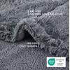 Bedsure Waterproof Dog Blankets for Large Dogs, Fluffy Faux Fur, 60×80″ | Plush Fuzzy Reversible Pet Blankets for Couch and Bed, Soft Calming Throw Blanket Washable, Dog Gift, Twin Size,Tie-dye Navy(Grey)