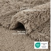 Bedsure Waterproof Dog Blankets for Large Dogs, Fluffy Faux Fur, 60×80″ | Plush Fuzzy Reversible Pet Blankets for Couch and Bed, Soft Calming Throw Blanket Washable, Dog Gift, Twin Size,Tie-dye Navy(Light Brown)