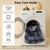 Bedsure Waterproof Dog Blankets for Large Dogs, Fluffy Faux Fur, 60×80″ | Plush Fuzzy Reversible Pet Blankets for Couch and Bed, Soft Calming Throw Blanket Washable, Dog Gift, Twin Size,Tie-dye Navy(Cream)