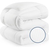 Bedsure Comforter Duvet Insert – Quilted Comforters Queen Size, All Season Duvet, GentleSoft Down Alternative Bedding Blanket, with 8 Tabs, Gifts for Women/Men, White, Queen 88 x 88 Inches(Ivory)