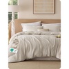 Bedsure PureWoven 100% Cotton Muslin Duvet Cover Queen Gauze Bedding Set | Ultra-Soft, Moisture-Wicking, Breathable, Skin-Friendly, Lightweight, All-Season, Softens After Wash, Olive Green, 90″x90″(02 – Muslin – Linen (No Comforter))