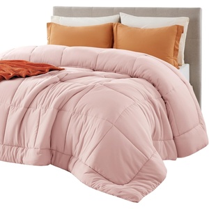 Bedsure Comforter Duvet Insert – Quilted Comforters Queen Size, All Season Duvet, GentleSoft Down Alternative Bedding Blanket, with 8 Tabs, Gifts for Women/Men, White, Queen 88 x 88 Inches(Pink)