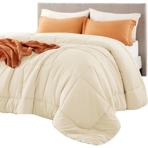 Bedsure Comforter Duvet Insert – Quilted Comforters Queen Size, All Season Duvet, GentleSoft Down Alternative Bedding Blanket, with 8 Tabs, Gifts for Women/Men, White, Queen 88 x 88 Inches(Cream)