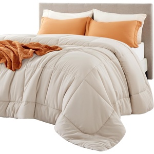 Bedsure Comforter Duvet Insert – Quilted Comforters Queen Size, All Season Duvet, GentleSoft Down Alternative Bedding Blanket, with 8 Tabs, Gifts for Women/Men, White, Queen 88 x 88 Inches(Linen)