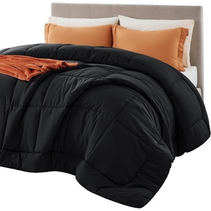 Bedsure Comforter Duvet Insert – Quilted Comforters Queen Size, All Season Duvet, GentleSoft Down Alternative Bedding Blanket, with 8 Tabs, Gifts for Women/Men, White, Queen 88 x 88 Inches(Black)