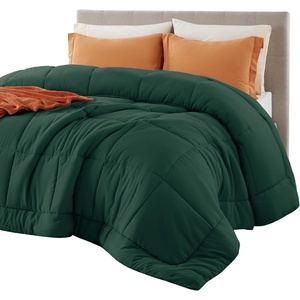 Bedsure Comforter Duvet Insert – Quilted Comforters Queen Size, All Season Duvet, GentleSoft Down Alternative Bedding Blanket, with 8 Tabs, Gifts for Women/Men, White, Queen 88 x 88 Inches(Green)