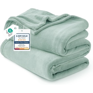 Bedsure GentleSoft Fleece Bed Blankets Queen Size Grey – Soft Warm Outdoor Picnic Fall Blanket for Camping Travel Lightweight Cozy Anti-Static, Room Home Decor Gifts for Husband and Men, 90×90 inches(Sage Green)