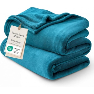 Bedsure GentleSoft Fleece Bed Blankets Queen Size Grey – Soft Warm Outdoor Picnic Fall Blanket for Camping Travel Lightweight Cozy Anti-Static, Room Home Decor Gifts for Husband and Men, 90×90 inches(Teal Blue)