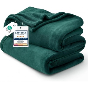 Bedsure GentleSoft Fleece Bed Blankets Queen Size Grey – Soft Warm Outdoor Picnic Fall Blanket for Camping Travel Lightweight Cozy Anti-Static, Room Home Decor Gifts for Husband and Men, 90×90 inches(Forest Green)