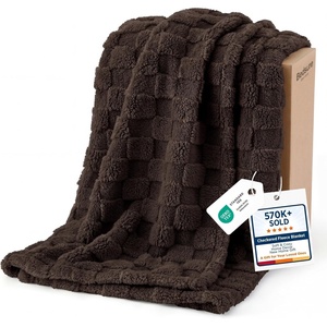 Bedsure GentleSoft Sage Green Throw Blanket for Couch – Checkered Cute Fleece Blankets, Soft Cozy Summer Throw for Bedroom Home Decor Gifts for Mom Girls, Green, 50×60 Inches(Chocolate)