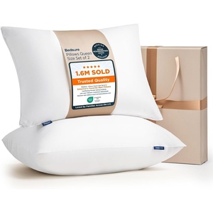 Bedsure Pillows King Size Set of 4 – Hotel Collection Bed Pillows for Sleeping, with Down Alternative Filling, Soft Support for Back, Stomach or Side Sleepers, King, 48″x19″, White, 4 Pack(Soft-2PK)