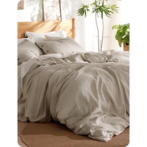Bedsure PureWoven Linen Duvet Cover Queen, Linen Cotton Blend, Natural | Pre-Washed Cooling Duvet Cover for Hot Sleepers, Breathable, Moisture-Wicking, Button Closure & Corner Ties, All-Season(02 – Natural Color (No Comforter))