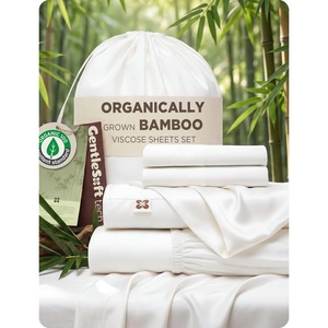 Bedsure PureWoven Organically Grown Bamboo Viscose King Size Sheets Set | Cooling Bed Sheets for Hot Sleepers, 18″ Deep Pocket with Corner Straps, Luxury Silky Soft, Breathable, OCS & Oeko-Tex, White(01 – White)