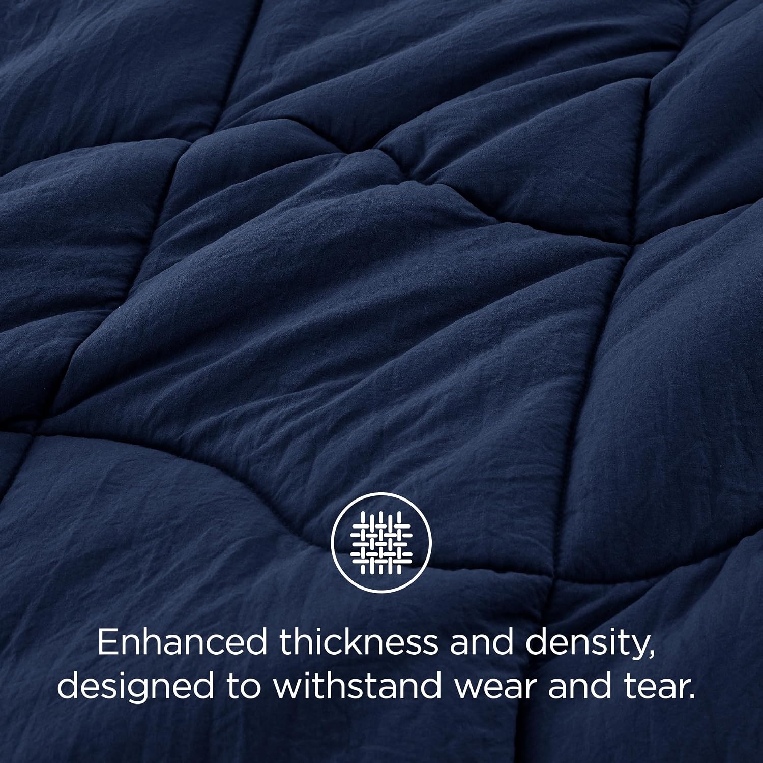 image:imageBedsure Queen Comforter Comforters Queen Size for All Season UltraSoft Down Alternative amp Prewashed Duvet Insert with 4 Tabs Machine Washable White 88x88 InchesNavy
