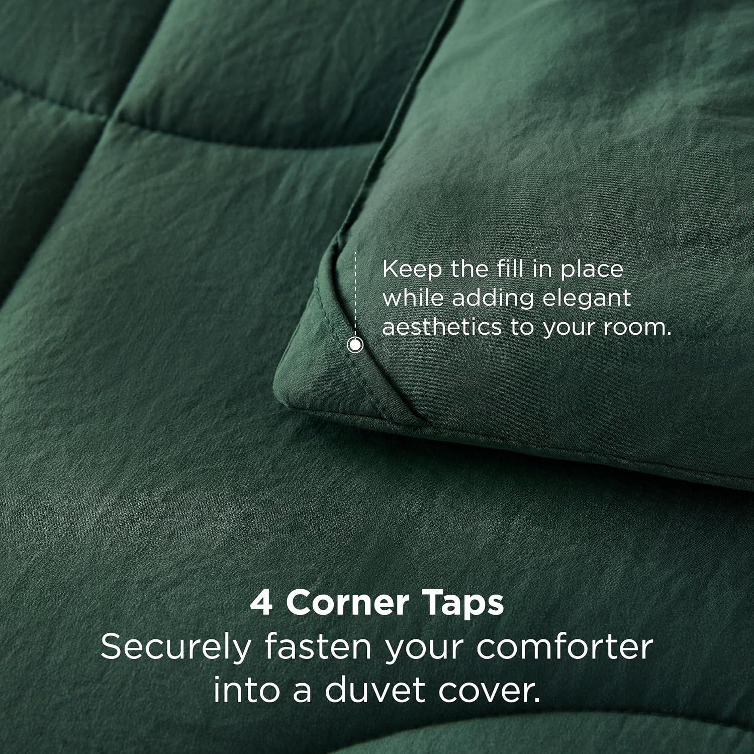 image:imageBedsure Queen Comforter Comforters Queen Size for All Season UltraSoft Down Alternative amp Prewashed Duvet Insert with 4 Tabs Machine Washable White 88x88 InchesOlive Green