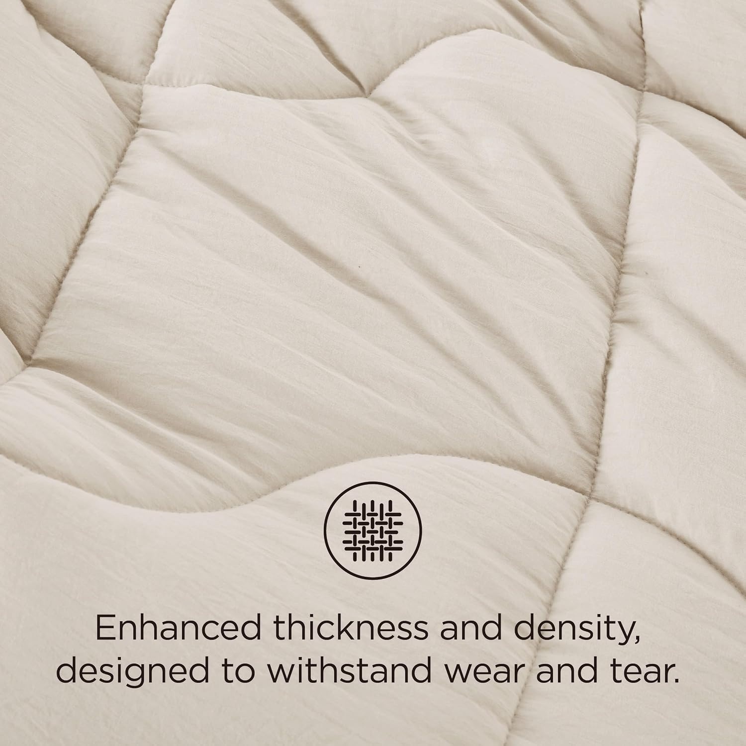 image:imageBedsure Queen Comforter Comforters Queen Size for All Season UltraSoft Down Alternative amp Prewashed Duvet Insert with 4 Tabs Machine Washable White 88x88 InchesCream