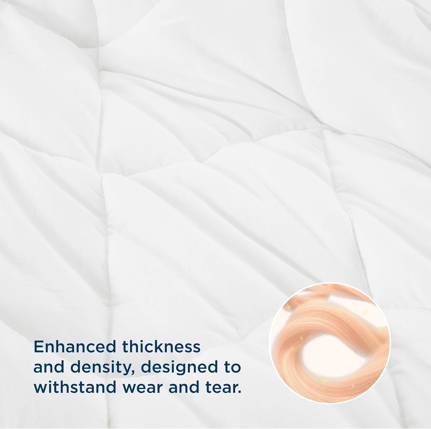 image:imageBedsure Queen Comforter Comforters Queen Size for All Season UltraSoft Down Alternative amp Prewashed Duvet Insert with 4 Tabs Machine Washable White 88x88 InchesWhite