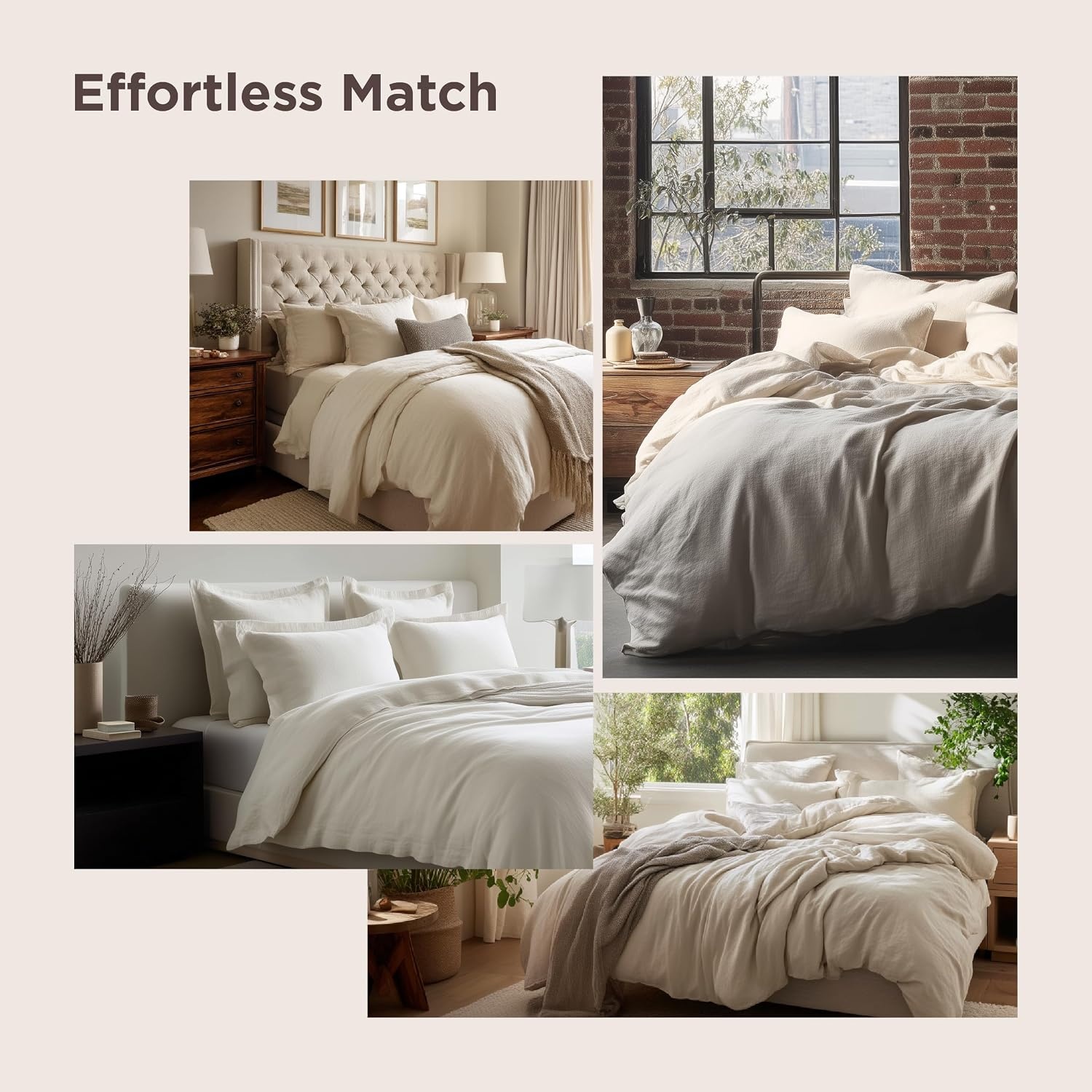 image:imageBedsure White Duvet Cover Queen Size 3 Pieces Prewashed CottonLike Polyester Extra Soft Bedding Set Includes 1 Duvet Cover 90x90 Inches with Zipper Closure amp 2 Pillow Shams Comforter Not Included09 Pink No Comforter
