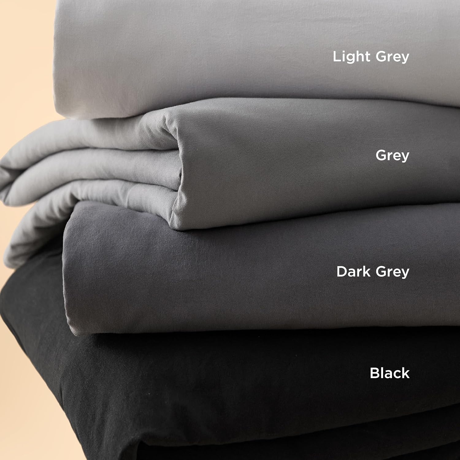image:imageBedsure White Duvet Cover Queen Size 3 Pieces Prewashed CottonLike Polyester Extra Soft Bedding Set Includes 1 Duvet Cover 90x90 Inches with Zipper Closure amp 2 Pillow Shams Comforter Not Included01 Black No Comforter