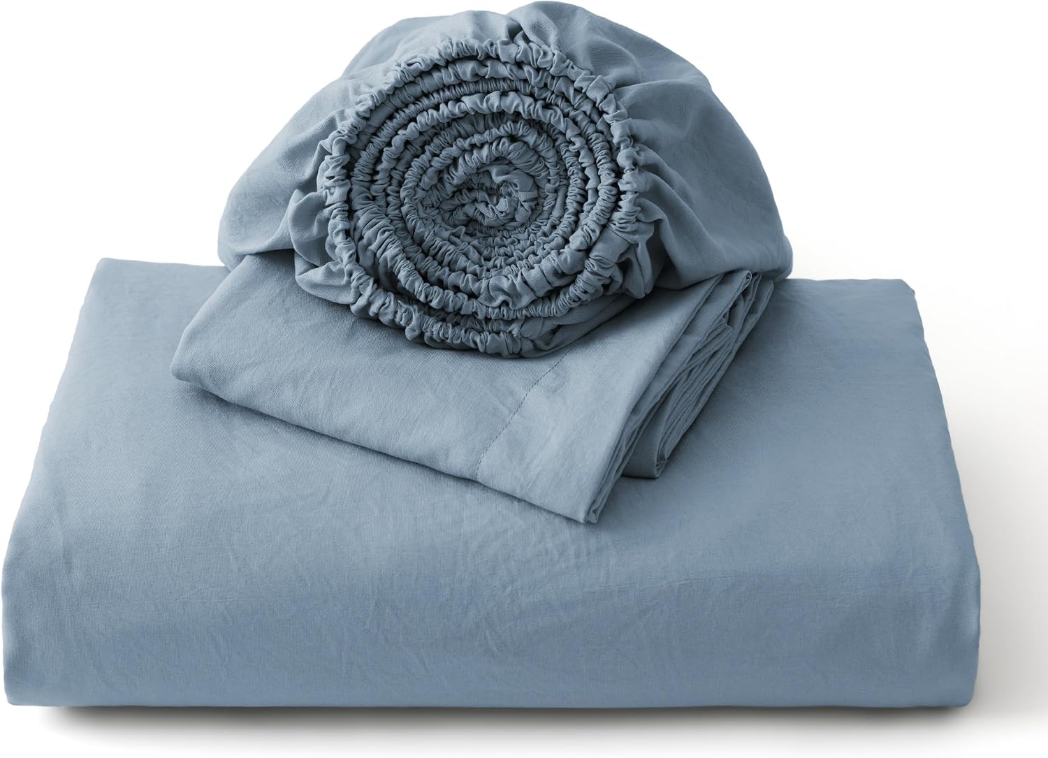 image:imageBedsure White Duvet Cover Queen Size 3 Pieces Prewashed CottonLike Polyester Extra Soft Bedding Set Includes 1 Duvet Cover 90x90 Inches with Zipper Closure amp 2 Pillow Shams Comforter Not Included05 Mineral Blue No Comforter