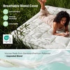 Bedsure 2-in-1 Mattress Topper, 5 Inch Memory Foam Mattress Topper Queen, 3 Inch Memory Foam + 2 Inch Viscose Made from Bamboo Mattress Topper Pad Cover, Flippable Memory Foam with Dual Comfort, White(White)