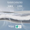Bedsure CoolOxy Cooling Comforter King Size – 4X Breathable & Q-Max>0.45 Summer Comforter, Cooling Blankets for Hot Sleepers, Bedding for Night Sweats, Lightweight Duvet, Grey, 102×90 Inches(Grey)