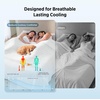 Bedsure CoolOxy Cooling Comforter King Size – 4X Breathable & Q-Max>0.45 Summer Comforter, Cooling Blankets for Hot Sleepers, Bedding for Night Sweats, Lightweight Duvet, Grey, 102×90 Inches(White)