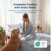 Bedsure Cooling Comforter King Size – GentleSoft Moisture Wicking Cooling Blanket for Hot Sleepers, Breathable Lightweight Duvet Insert, Dual-Sided Summer Blanket, White, 102×90 Inches(Gray)
