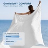 Bedsure Cooling Comforter King Size – GentleSoft Moisture Wicking Cooling Blanket for Hot Sleepers, Breathable Lightweight Duvet Insert, Dual-Sided Summer Blanket, White, 102×90 Inches(White)