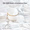 Bedsure Duvet Insert Queen Size – Lightweight Comforter, Quilted Cooling Duvet Insert, Down Alternative Summer Comforter with 8 Tabs, Ultra Soft, Striped, Machine Washable, Queen, White, 88×88 inches(White)