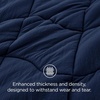Bedsure Queen Comforter – Comforters Queen Size for All Season, Ultra-Soft Down Alternative & Prewashed Duvet Insert with 4 Tabs – Machine Washable, White, 88×88 Inches(Navy)