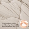Bedsure Queen Comforter – Comforters Queen Size for All Season, Ultra-Soft Down Alternative & Prewashed Duvet Insert with 4 Tabs – Machine Washable, White, 88×88 Inches(Linen)