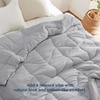 Bedsure Queen Comforter – Comforters Queen Size for All Season, Ultra-Soft Down Alternative & Prewashed Duvet Insert with 4 Tabs – Machine Washable, White, 88×88 Inches(Light Grey)