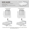Bedsure Queen Comforter – Comforters Queen Size for All Season, Ultra-Soft Down Alternative & Prewashed Duvet Insert with 4 Tabs – Machine Washable, White, 88×88 Inches(Navy)