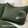 Bedsure White Duvet Cover Queen Size – 3 Pieces Prewashed Cotton-Like Polyester Extra Soft Bedding Set, Includes 1 Duvet Cover 90×90 Inches with Zipper Closure & 2 Pillow Shams, Comforter Not Included(21 – Olive Green (No Comforter))