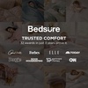 Bedsure White Duvet Cover Queen Size – 3 Pieces Prewashed Cotton-Like Polyester Extra Soft Bedding Set, Includes 1 Duvet Cover 90×90 Inches with Zipper Closure & 2 Pillow Shams, Comforter Not Included(05 – Baby Blue)