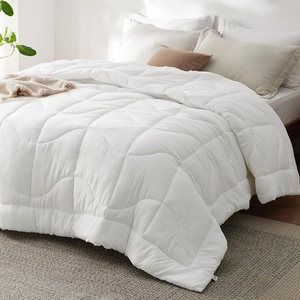 Bedsure Queen Comforter – Comforters Queen Size for All Season, Ultra-Soft Down Alternative & Prewashed Duvet Insert with 4 Tabs – Machine Washable, White, 88×88 Inches(White)