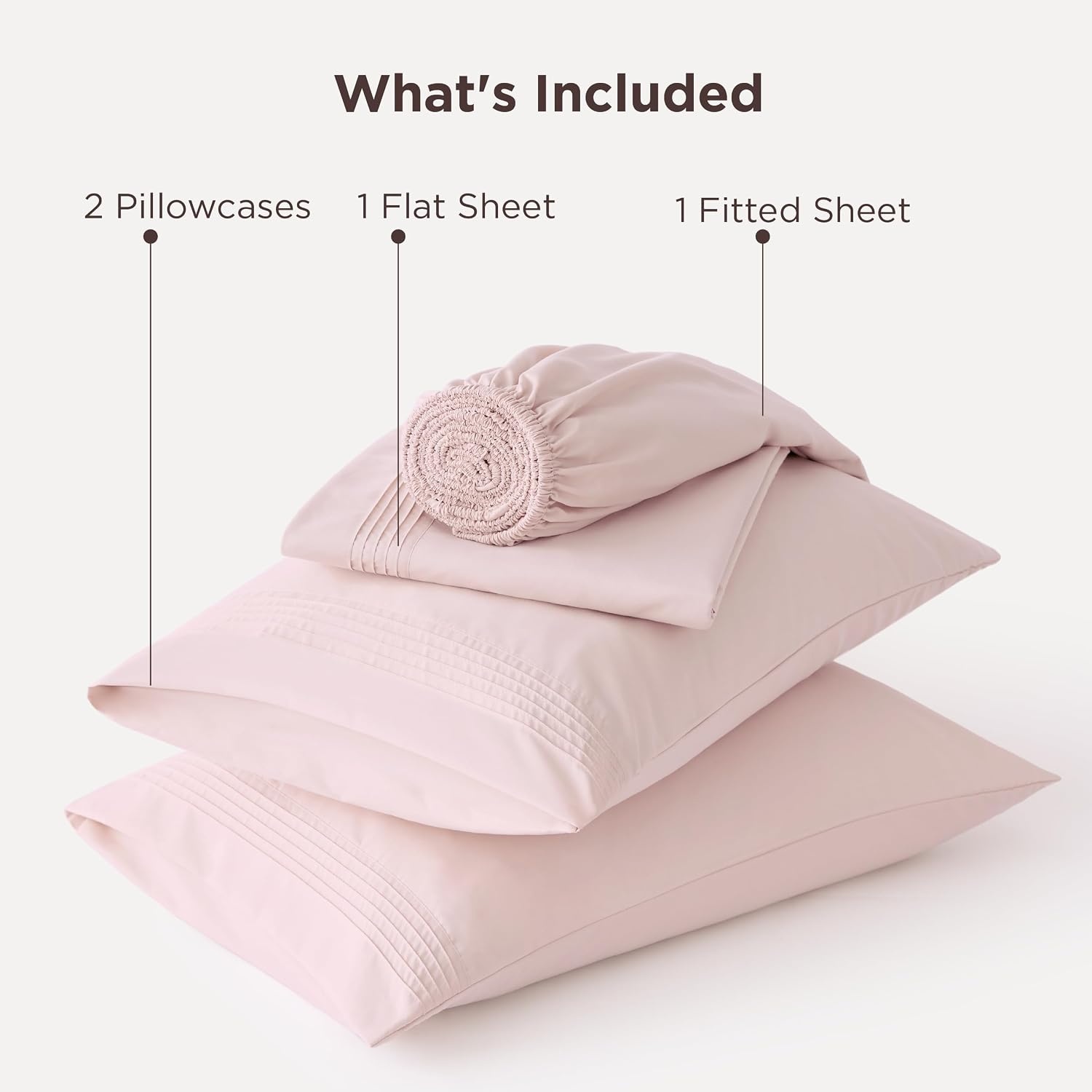image:imageBedsure Deep Pocket Queen Sheets Set Fits Mattresses Up to 21 Inches Thick 4 Piece GentleSoft Bed Sheets Moisture Wicking Soft amp Cooling Bedsheet amp Pillowcases Easy amp Secure Fit Linen13 Blush Pink