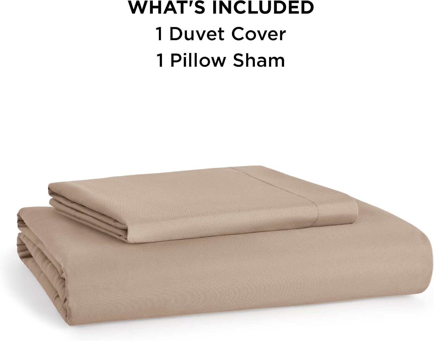 image:imageBedsure Duvet Cover TwinTwin XL Size Soft Double Brushed Bedding Set for Kids amp Adults Zipper Closure 2 Pieces Includes 1 Duvet Cover 68x90 amp 1 Pillow Sham NO Comforter White07 Light Brown