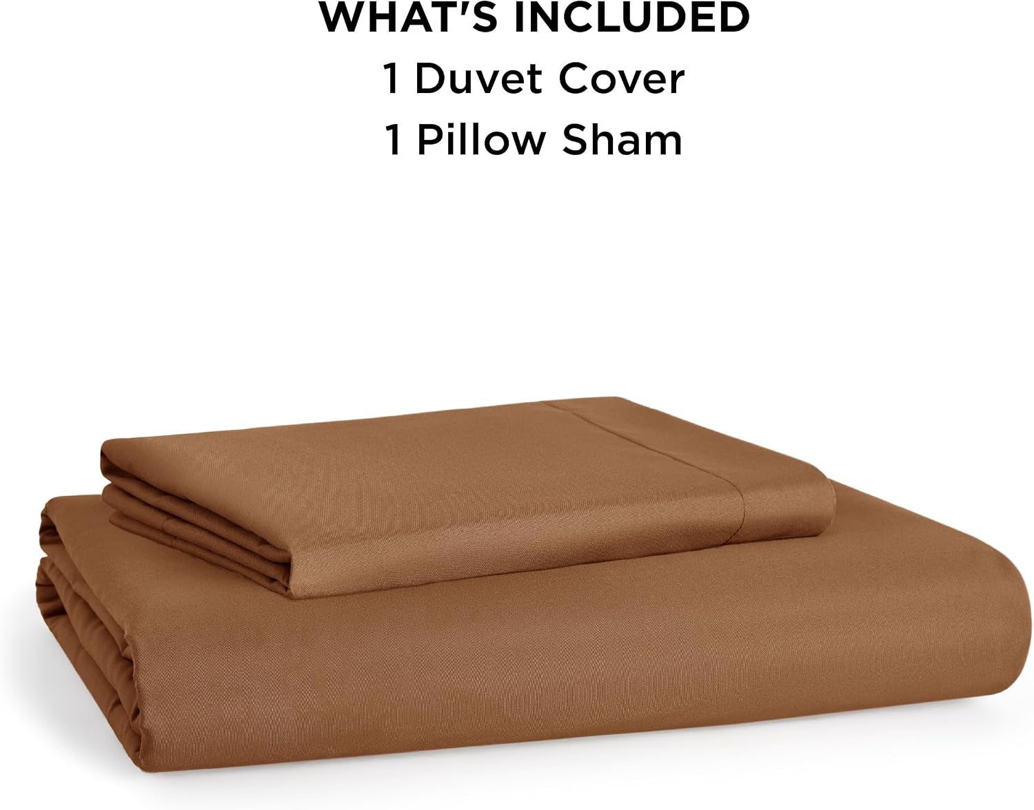 image:imageBedsure Duvet Cover TwinTwin XL Size Soft Double Brushed Bedding Set for Kids amp Adults Zipper Closure 2 Pieces Includes 1 Duvet Cover 68x90 amp 1 Pillow Sham NO Comforter White07 Brown