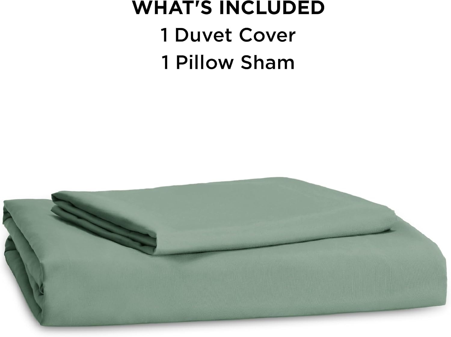 image:imageBedsure Duvet Cover TwinTwin XL Size Soft Double Brushed Bedding Set for Kids amp Adults Zipper Closure 2 Pieces Includes 1 Duvet Cover 68x90 amp 1 Pillow Sham NO Comforter White04 Sage Green