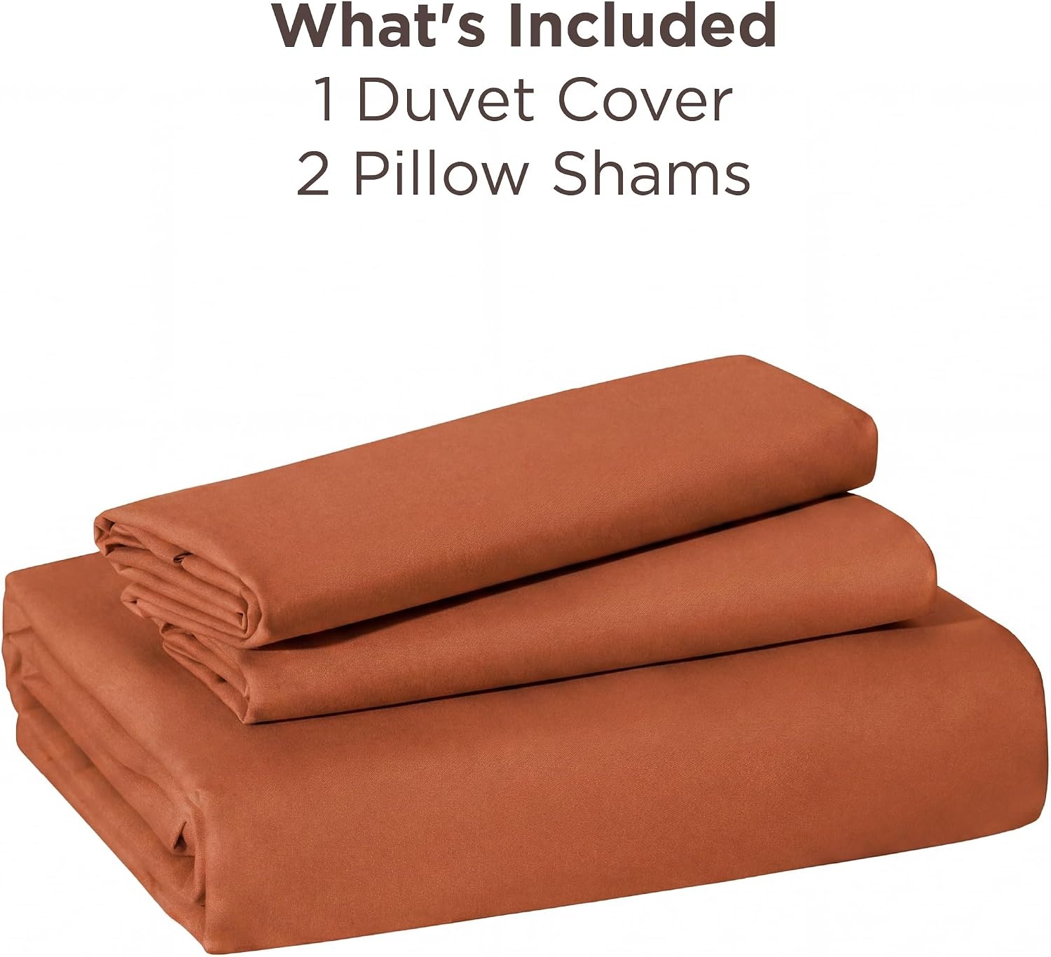 image:imageBedsure Duvet Cover TwinTwin XL Size Soft Double Brushed Bedding Set for Kids amp Adults Zipper Closure 2 Pieces Includes 1 Duvet Cover 68x90 amp 1 Pillow Sham NO Comforter White09 Terracotta