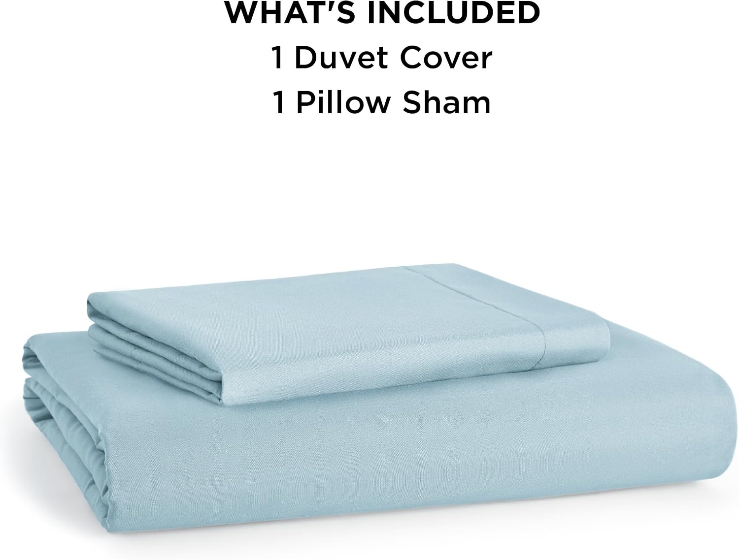 image:imageBedsure Duvet Cover TwinTwin XL Size Soft Double Brushed Bedding Set for Kids amp Adults Zipper Closure 2 Pieces Includes 1 Duvet Cover 68x90 amp 1 Pillow Sham NO Comforter White06 Baby Blue