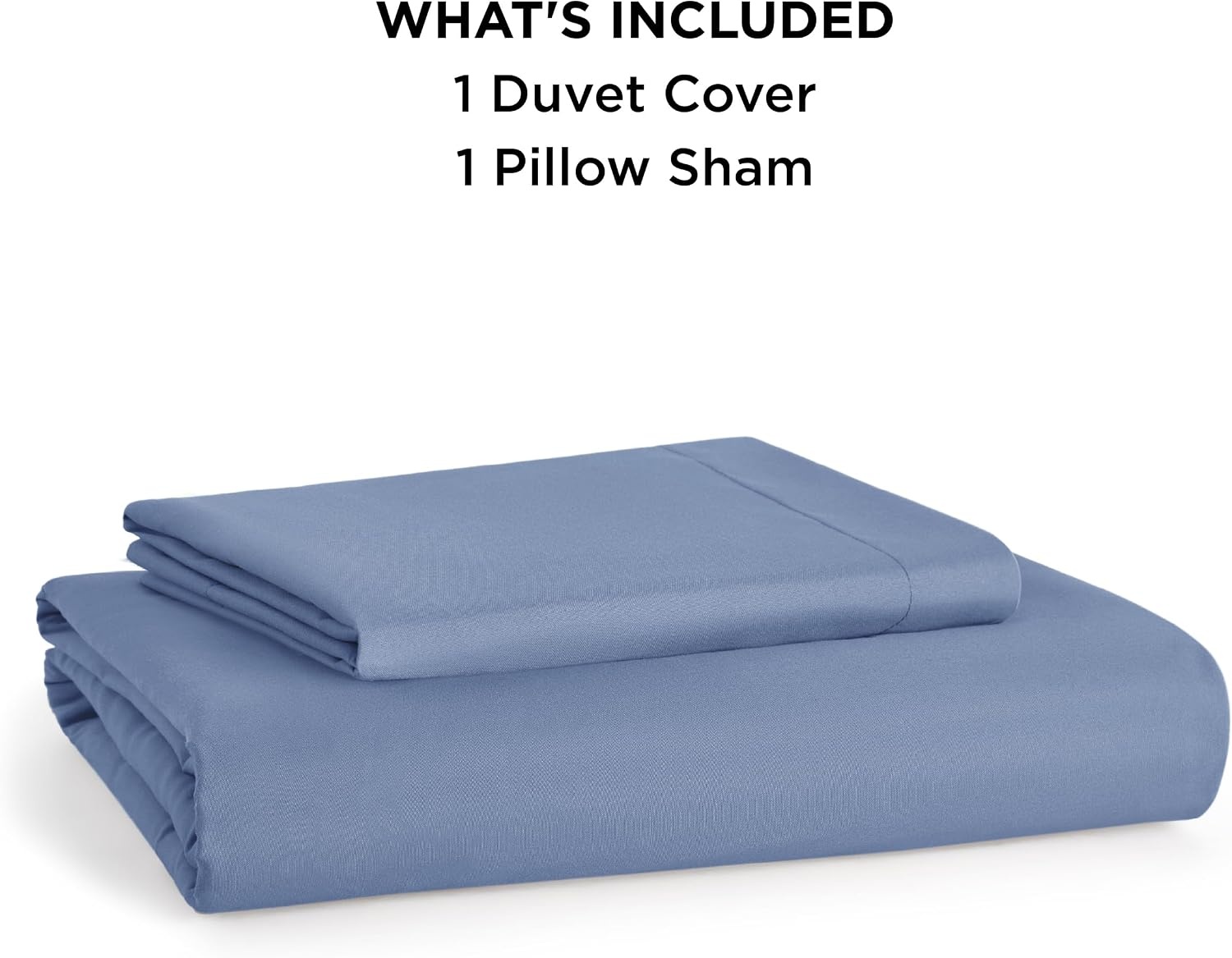 image:imageBedsure Duvet Cover TwinTwin XL Size Soft Double Brushed Bedding Set for Kids amp Adults Zipper Closure 2 Pieces Includes 1 Duvet Cover 68x90 amp 1 Pillow Sham NO Comforter White06 Slate Blue