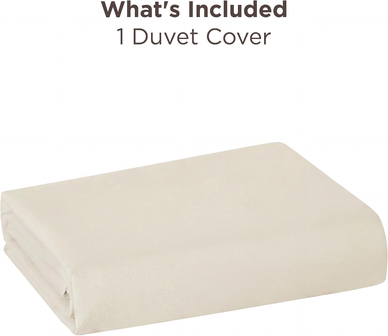 image:imageBedsure Duvet Cover TwinTwin XL Size Soft Double Brushed Bedding Set for Kids amp Adults Zipper Closure 2 Pieces Includes 1 Duvet Cover 68x90 amp 1 Pillow Sham NO Comforter White03 Light Beige