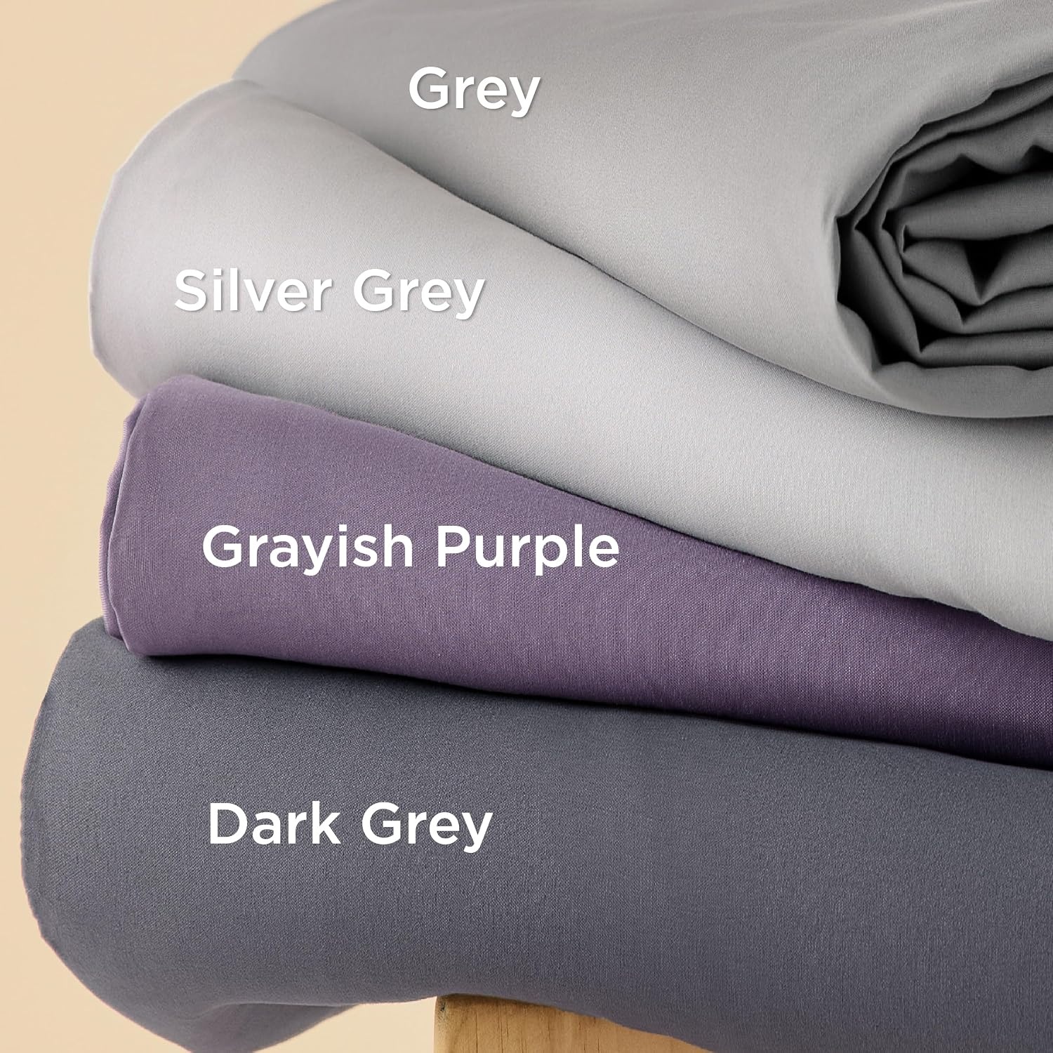 image:imageBedsure Duvet Cover TwinTwin XL Size Soft Double Brushed Bedding Set for Kids amp Adults Zipper Closure 2 Pieces Includes 1 Duvet Cover 68x90 amp 1 Pillow Sham NO Comforter White05 Dusty Purple